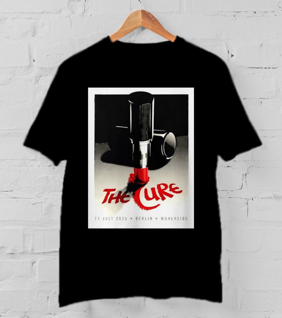 The Cure Berlin Concert 11 July 2026 Wuhlheide Lipstick T-Shirt