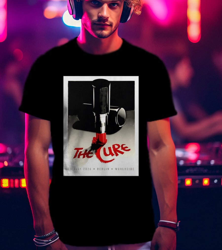 The Cure Berlin Concert 11 July 2026 Wuhlheide Lipstick T-Shirt