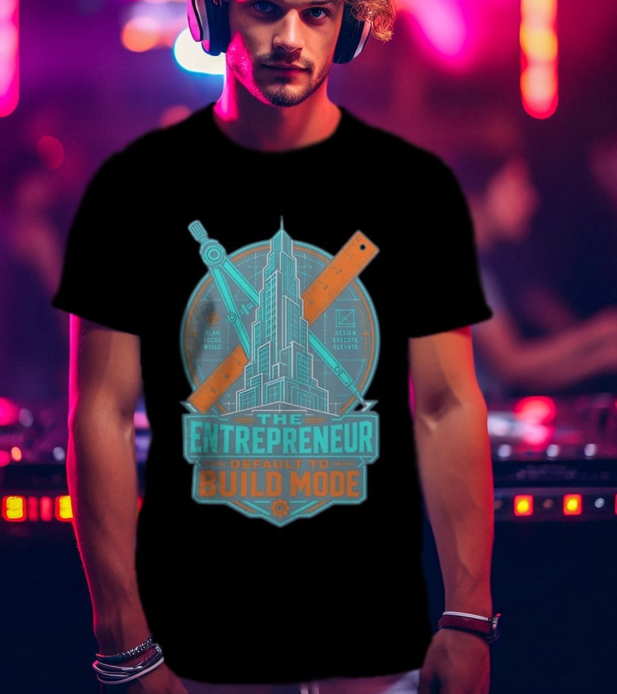 The Entrepreneur Plan Focus Build Execute Elevate Default To Build Mode T-Shirt