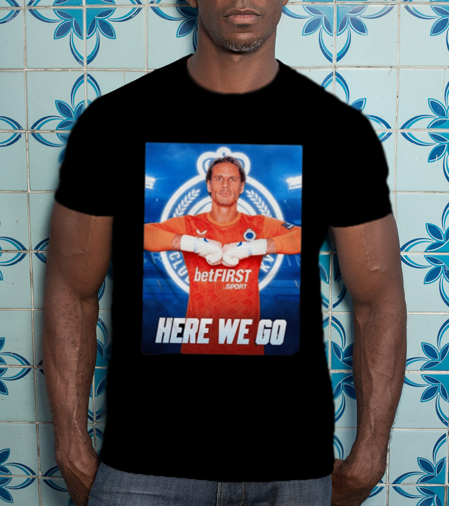 Simon Mignolet Club Brugge KV BetFIRST Sport Here We Go T-Shirt