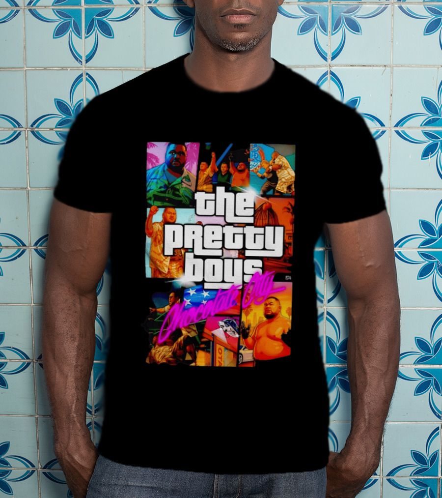 The Pretty Boys Chocolate City Collage Akashi Sushi Gaming Mashup T-Shirt