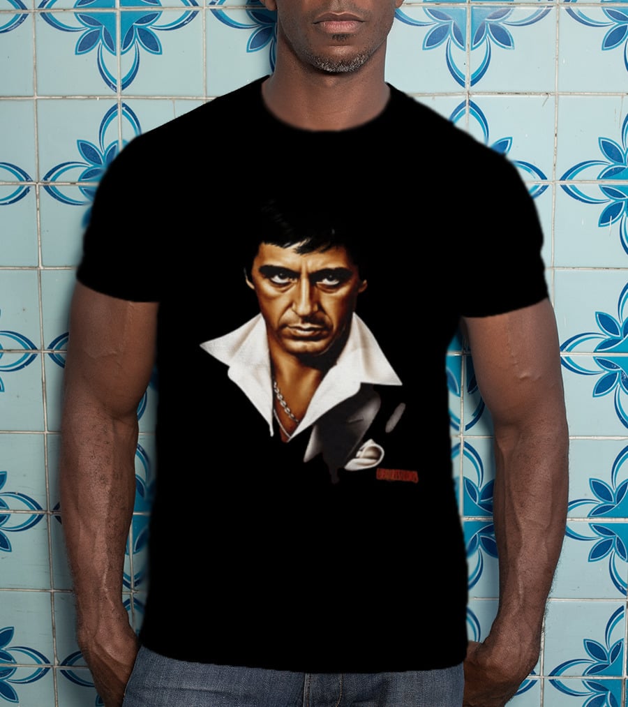 The World Is Yours Tony Montana Scarface 2 Sided T-Shirt