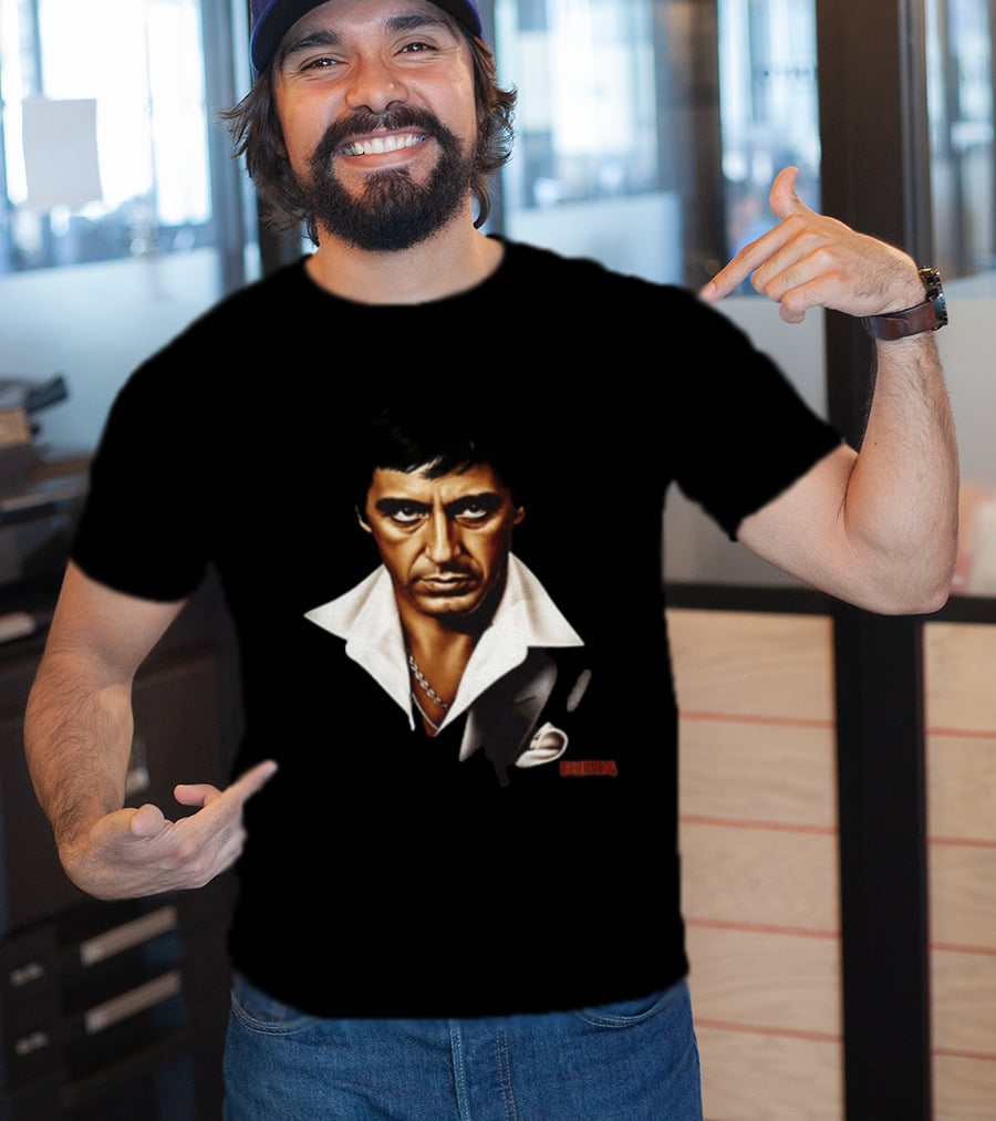 The World Is Yours Tony Montana Scarface 2 Sided T-Shirt
