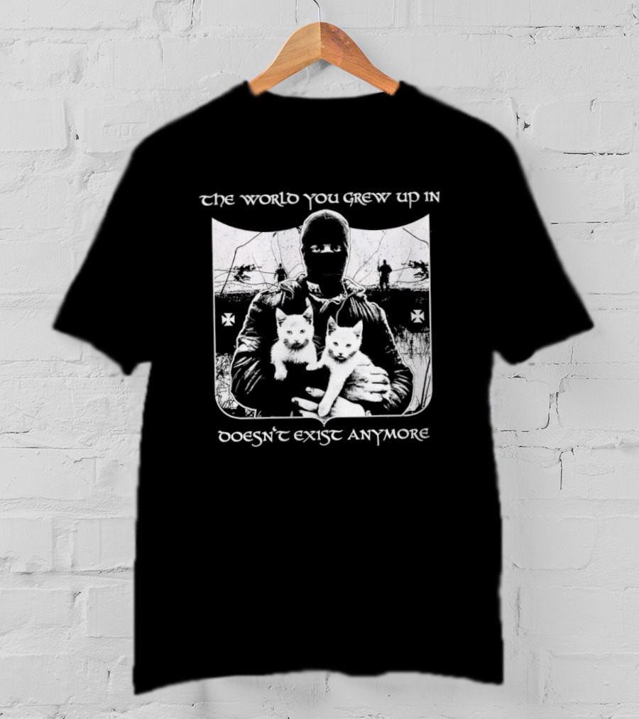 The World You Grew Up In Doesn't Exist Anymore Cats Image T-Shirt