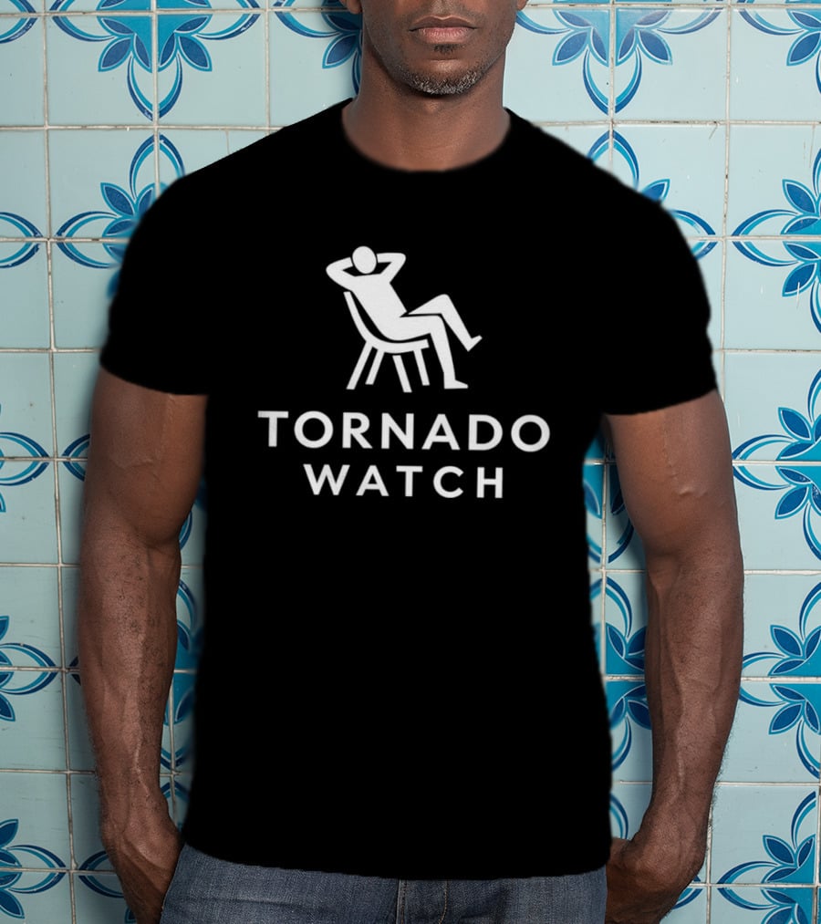 Tornado Relaxed Chair Symbol Humor T-Shirt