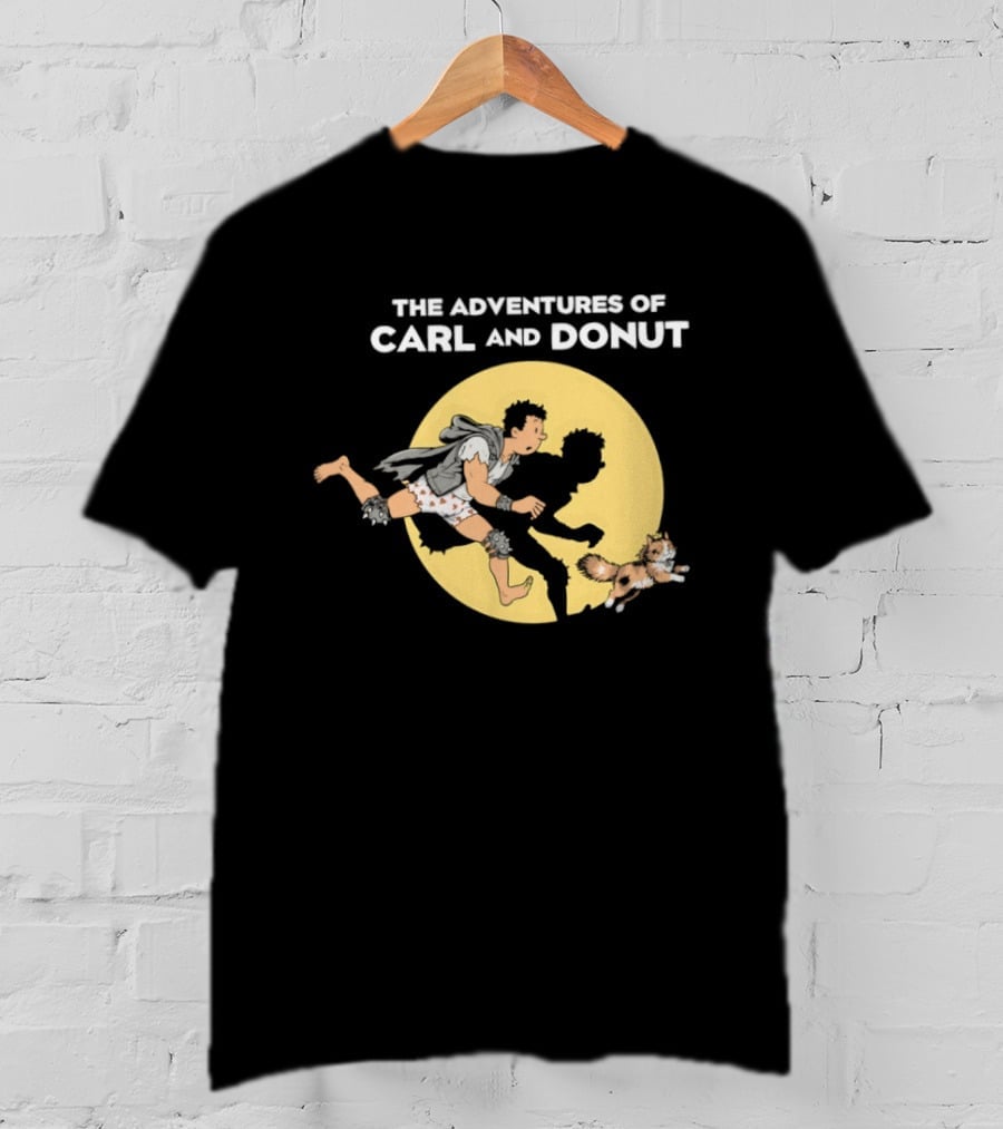 The Adventures Of Carl And Donut Cat Cartoon Series T-Shirt