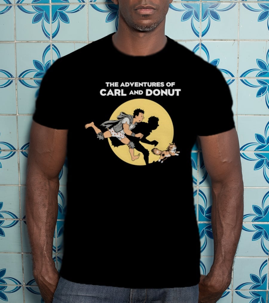 The Adventures Of Carl And Donut Cat Cartoon Series T-Shirt