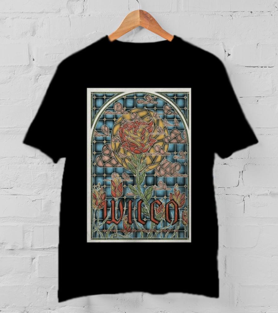 Wilco Sweetland Amphitheatre LaGrange GA Jul 9 2026 Stained Glass Rose T-Shirt