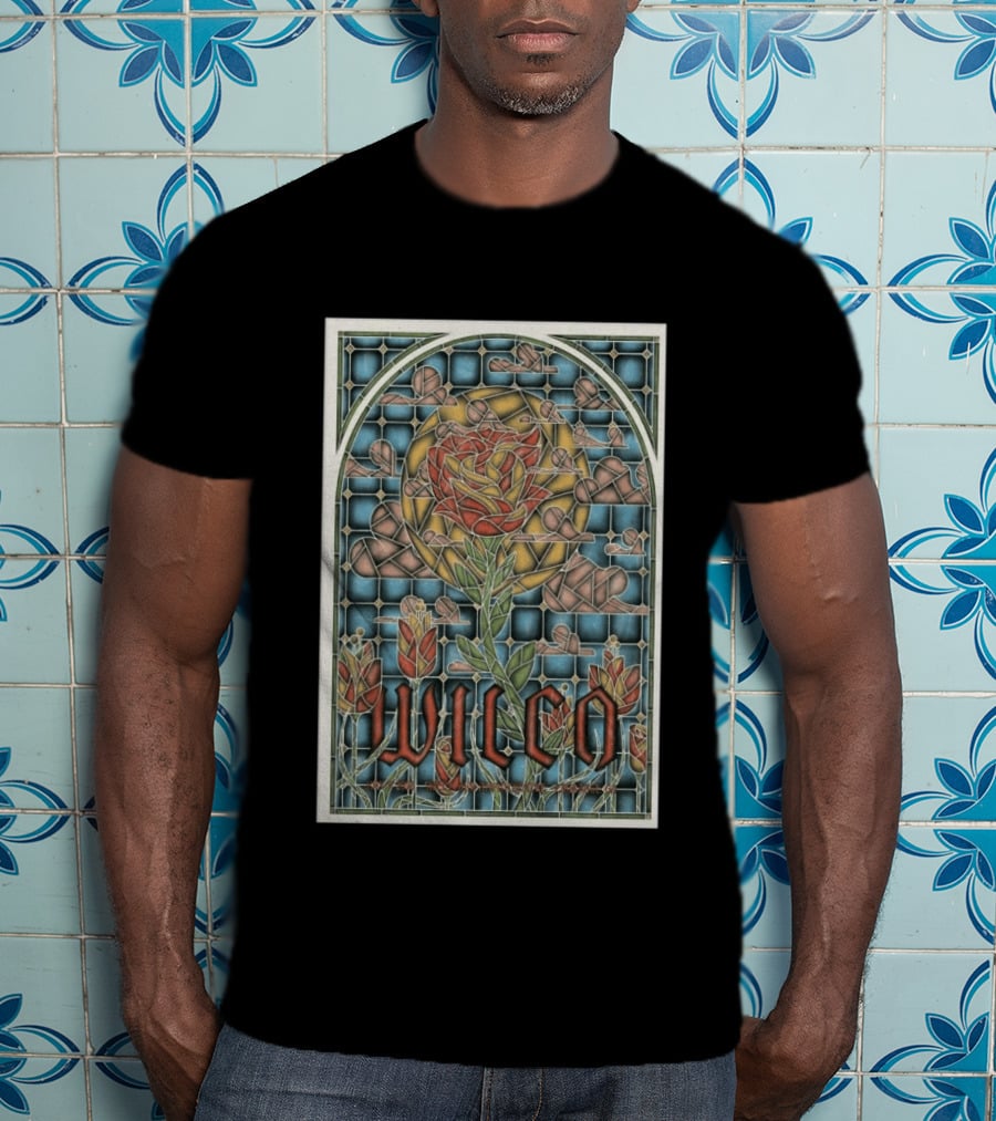 Wilco Sweetland Amphitheatre LaGrange GA Jul 9 2026 Stained Glass Rose T-Shirt