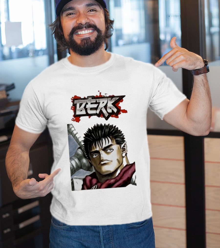 Berk Berserk Manga Guts Style Warrior T-Shirt