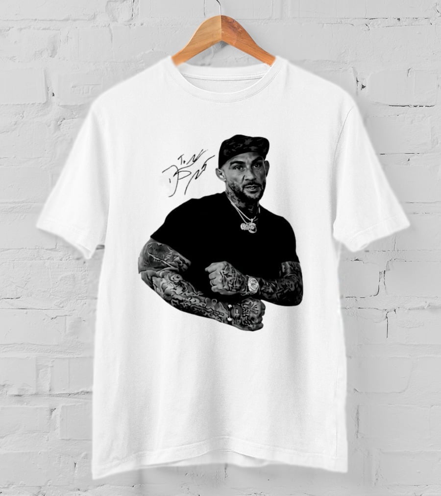 Dustin Poirier The Diamond UFC Tattooed Fighter Black Cap T-Shirt