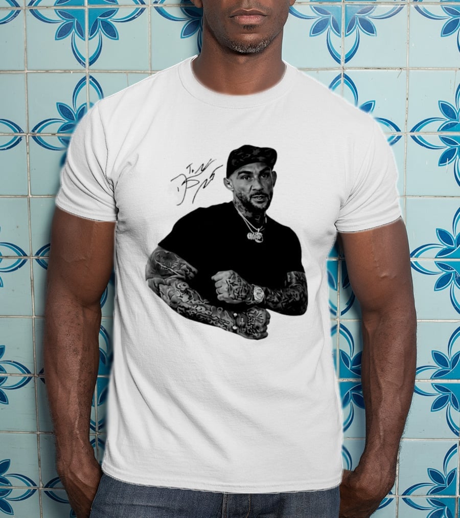 Dustin Poirier The Diamond UFC Tattooed Fighter Black Cap T-Shirt