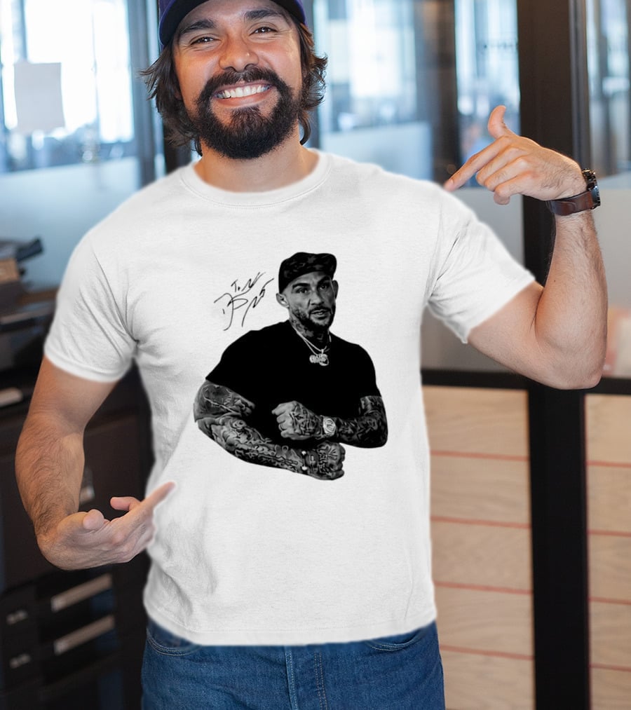 Dustin Poirier The Diamond UFC Tattooed Fighter Black Cap T-Shirt