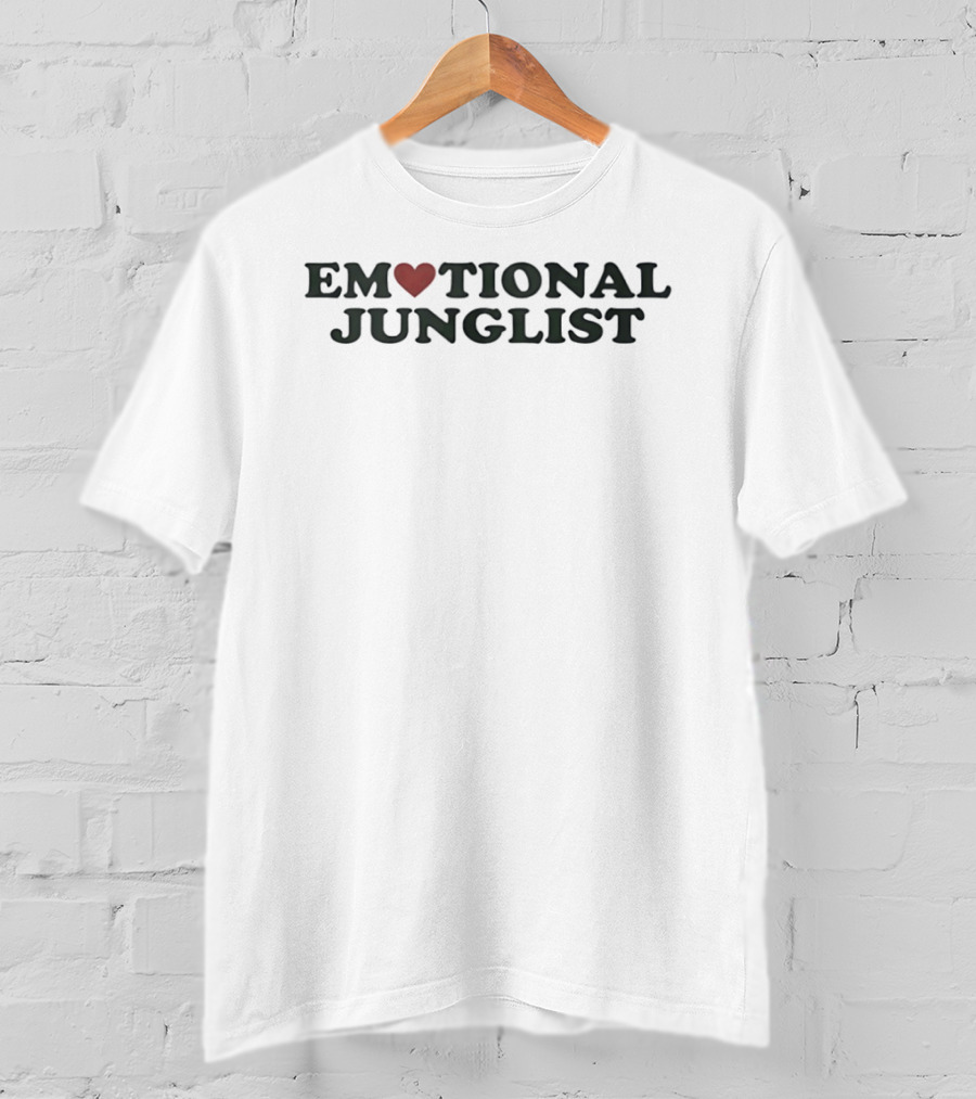 Emotional Junglist Heart Jungle Music Drum And Bass T-Shirt