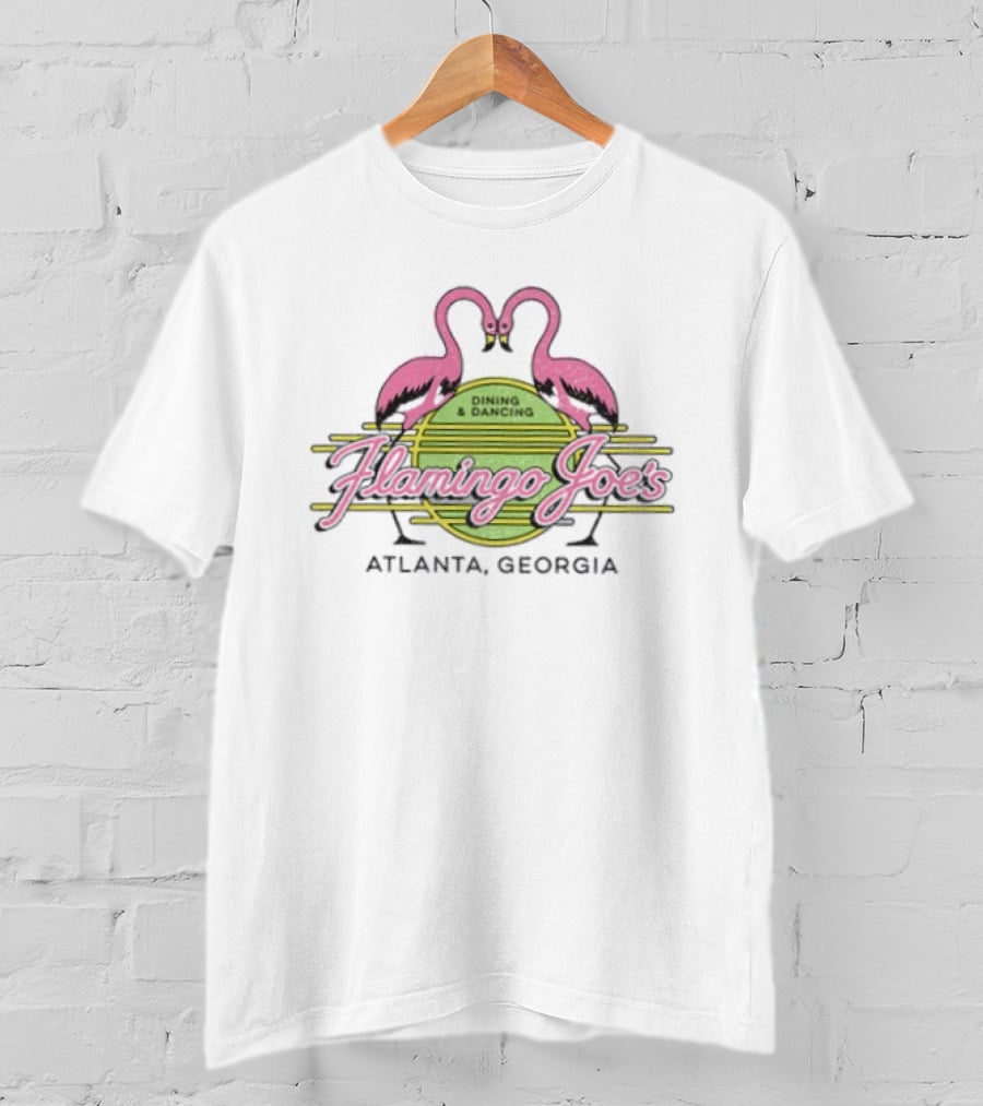 Flamingo Joe's Dining And Dancing Flamingo Pair Atlanta Georgia T-Shirt