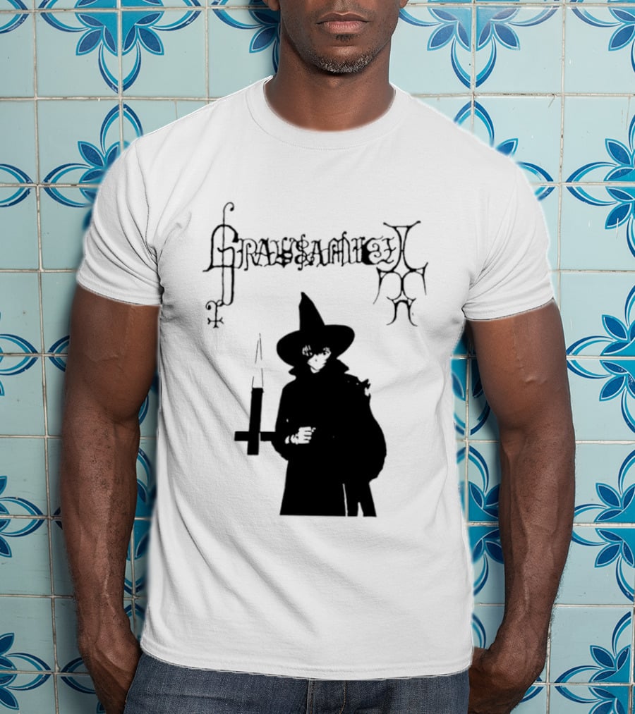 Gravsaamuel Witch Iconic Gothic Anime Dark Aesthetic T-Shirt
