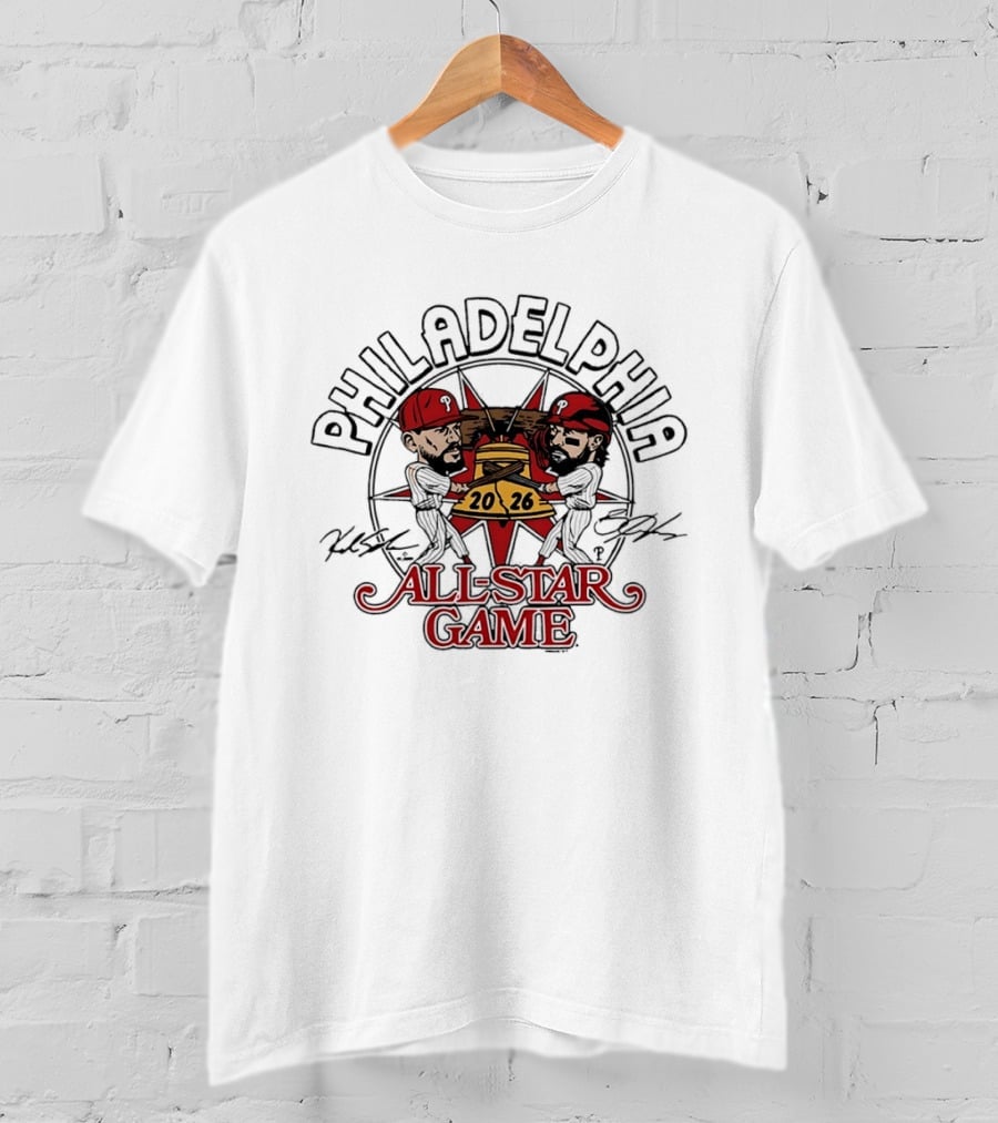 Philadelphia Phillies 2026 All Star Game Baseball Players Bell Fan T-Shirt