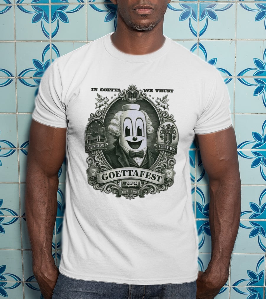 In Goetta We Trust Goettafest Clown Covington Glier's Est 2001 80 Years T-Shirt
