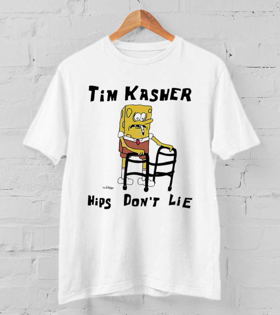 Tim Kasher Sponge SquarePants Cigarette Walker Hips Don't Lie T-Shirt