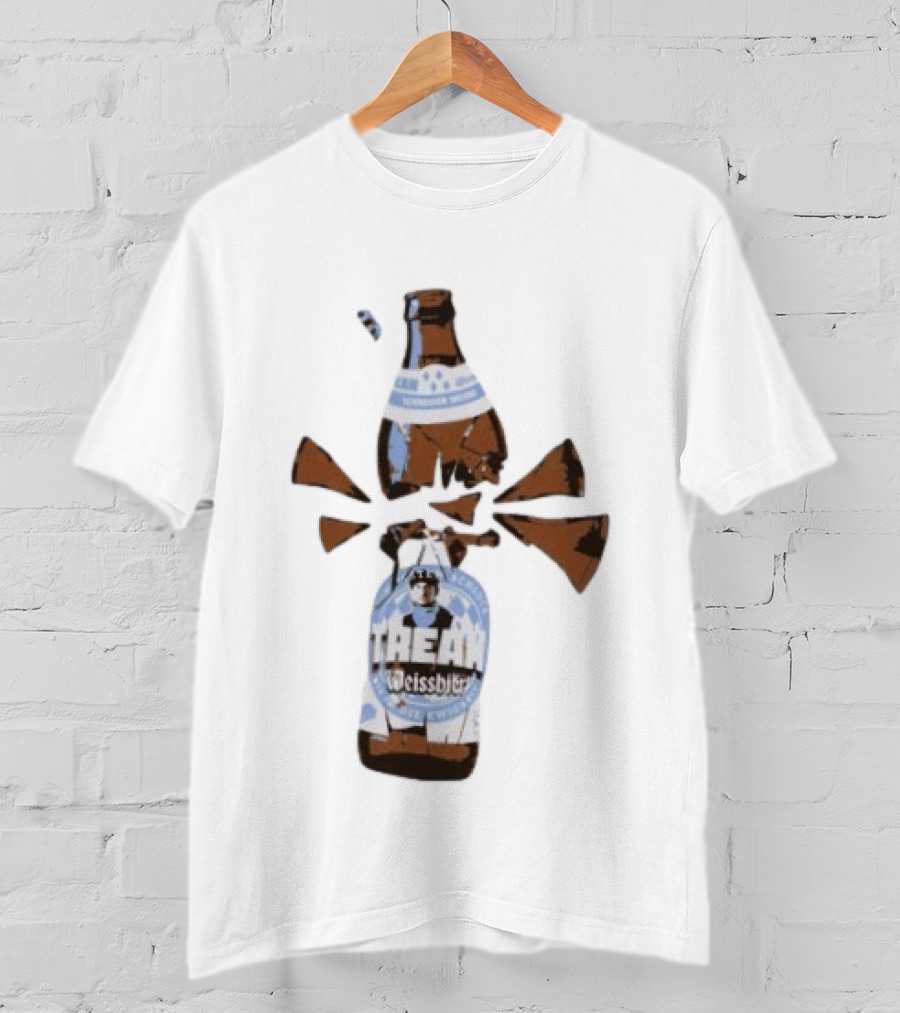 Tream Weissbier Vom Ersten Schluck Bis In Die Ewigkeit Schneider Weisse Exploding Beer Bottle T-Shirt