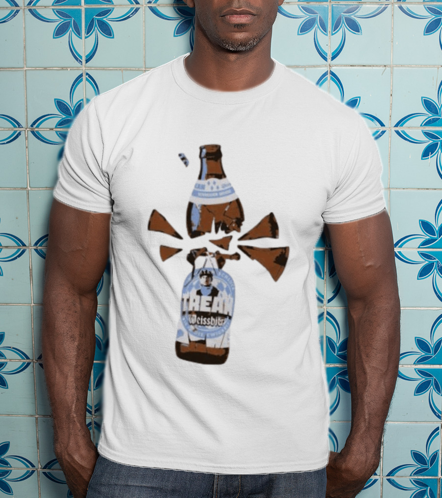 Tream Weissbier Vom Ersten Schluck Bis In Die Ewigkeit Schneider Weisse Exploding Beer Bottle T-Shirt