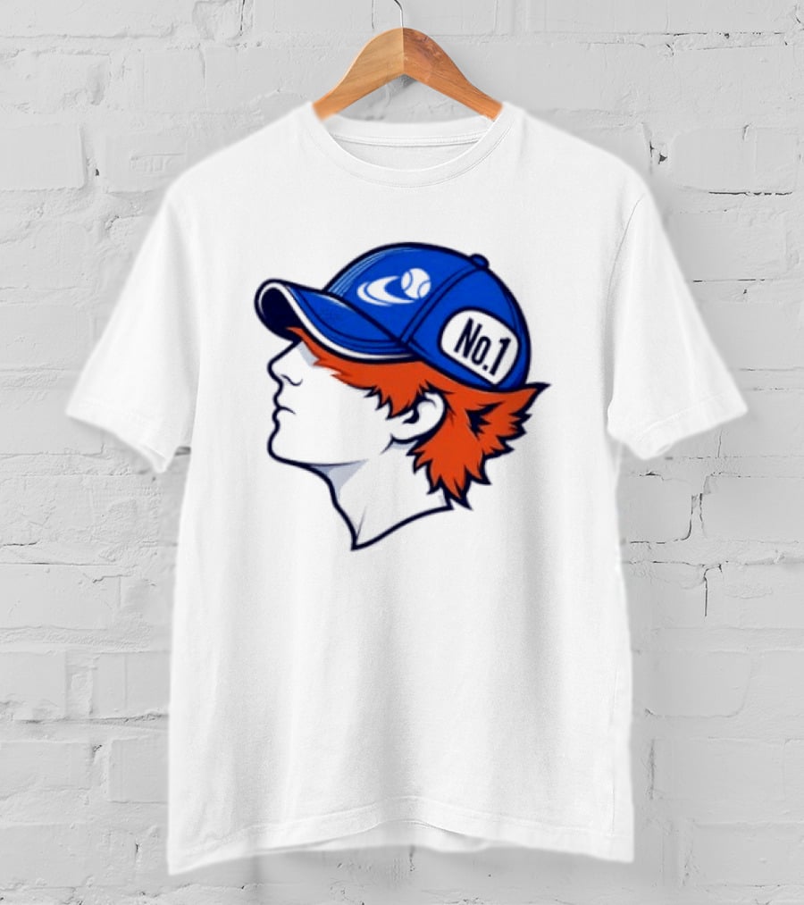 Jannik Sinner No 1 Fox Tennis ATP Player Iconic Cap T-Shirt