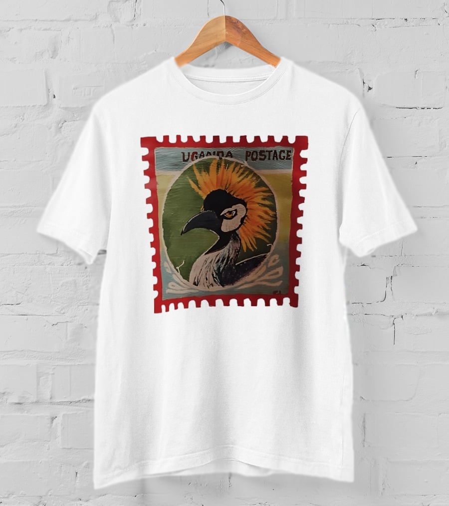 Uganda Postage Stamp Grey Crowned Crane T-Shirt