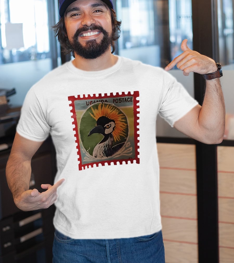 Uganda Postage Stamp Grey Crowned Crane T-Shirt
