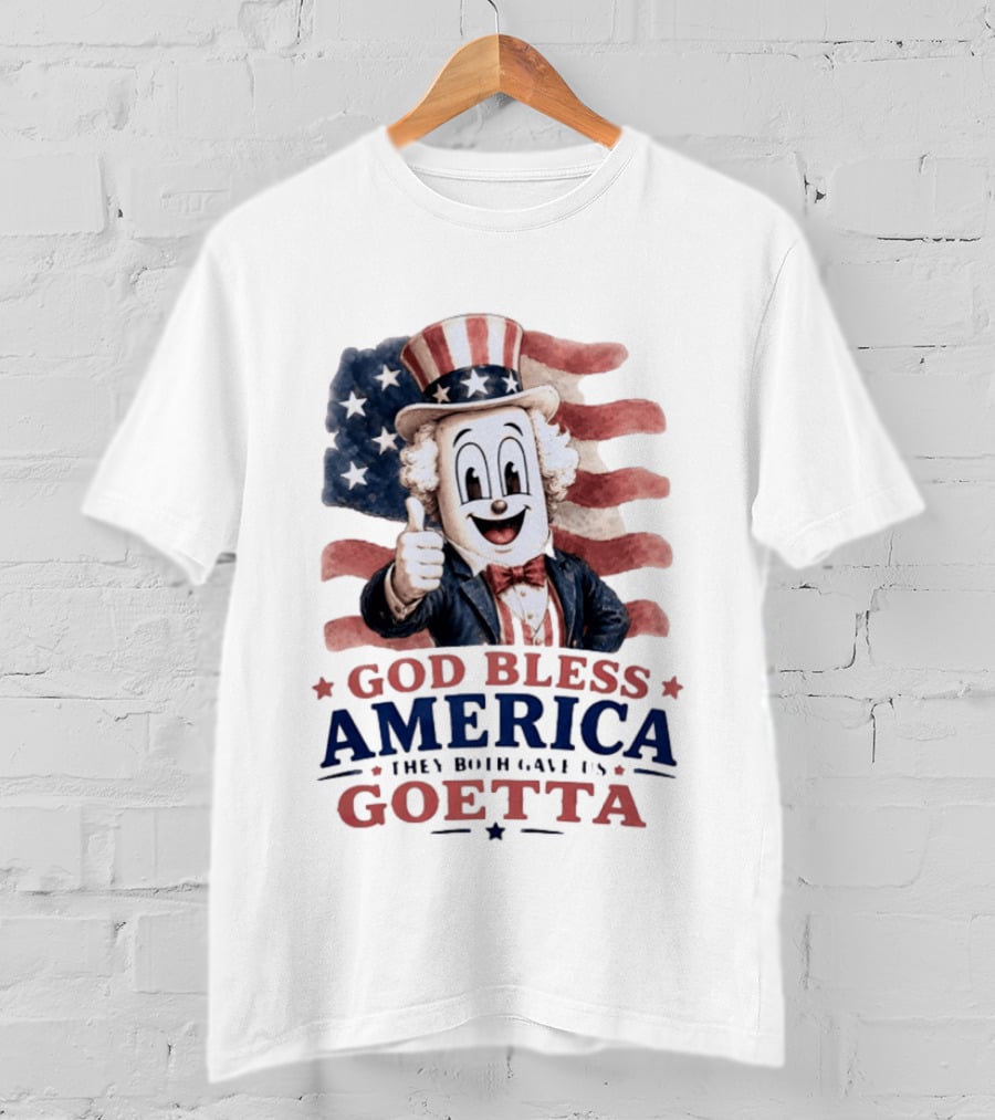 Uncle Sam Thumbs Up God Bless America Goetta Patriotic T-Shirt