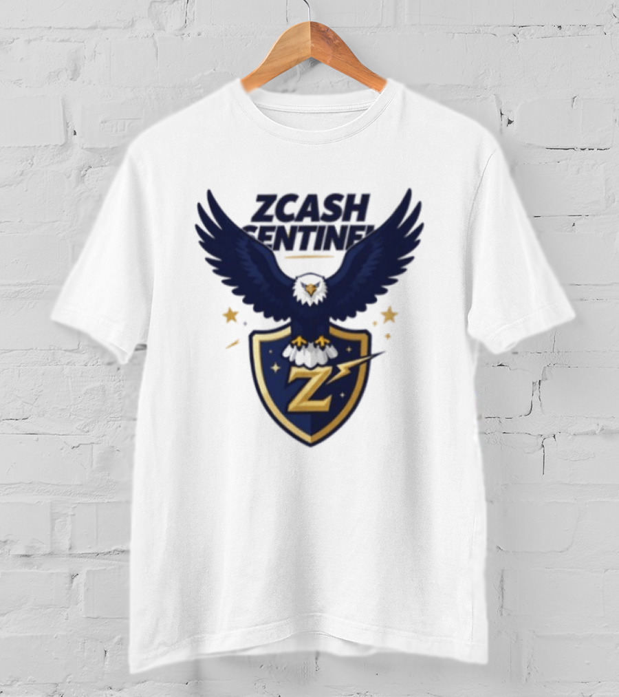 Zcash Sentinel Eagle Shield Cryptocurrency Z T-Shirt