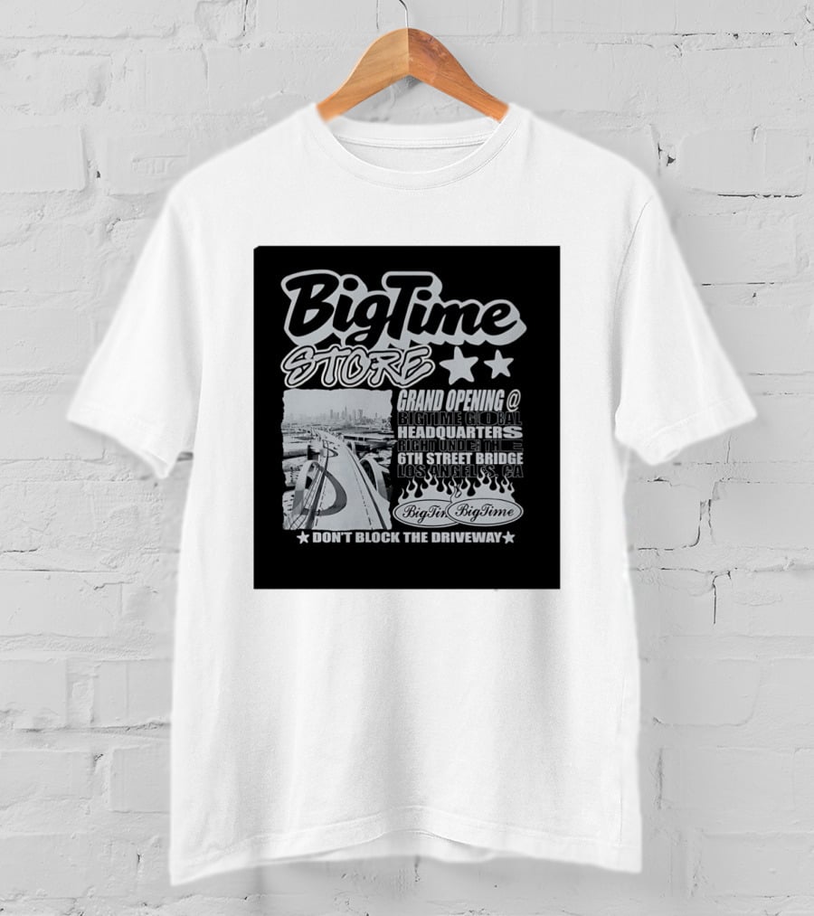 BigTime Store Grand Opening 6th Street Bridge Los Angeles Global Headquarters T-Shirt