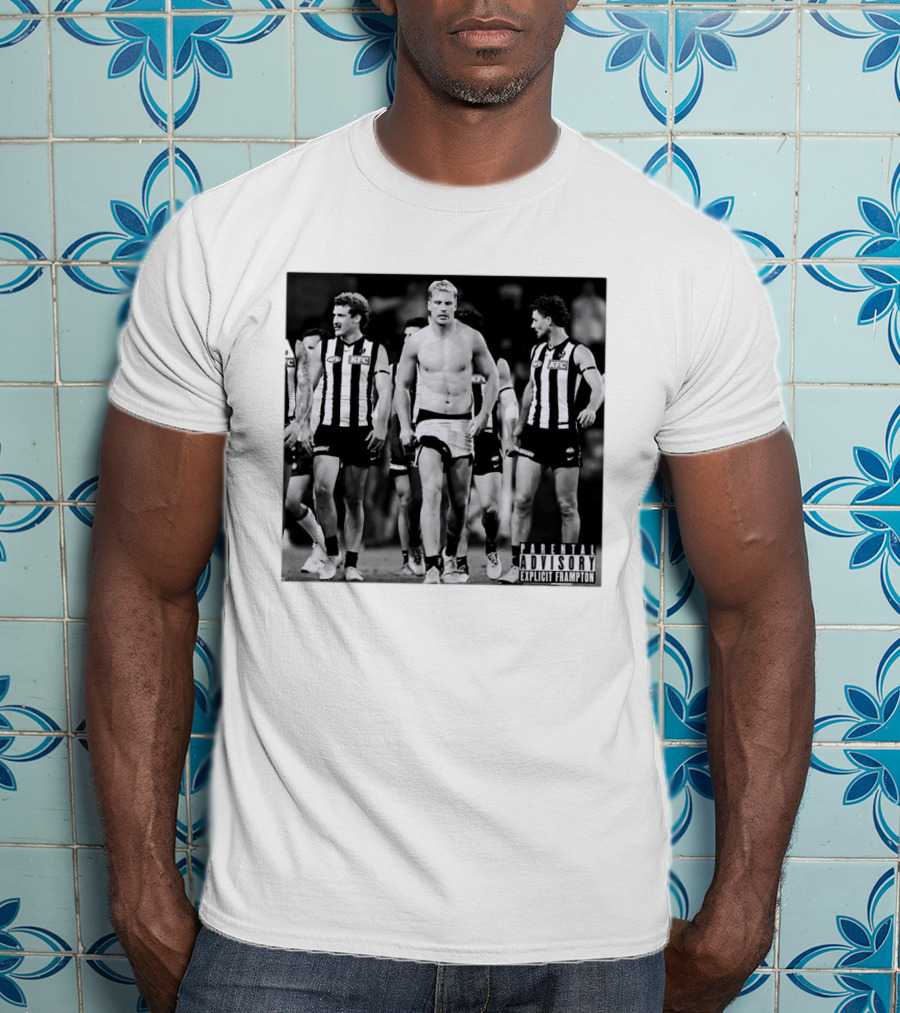 Collingwood Magpies Players Parental Advisory Explicit Frampton AFL Football Team Australia T-Shirt