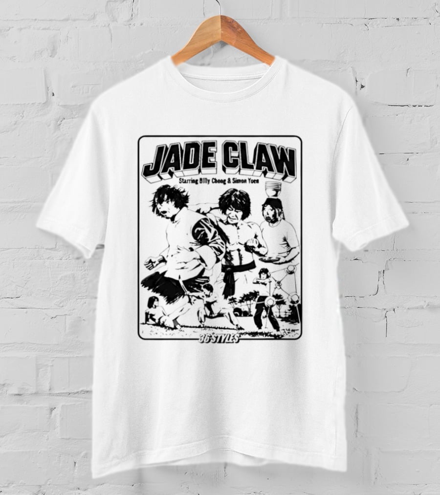 Billy Chong Simon Yuen Jade Claw 36 Styles Martial Arts Movie T-Shirt
