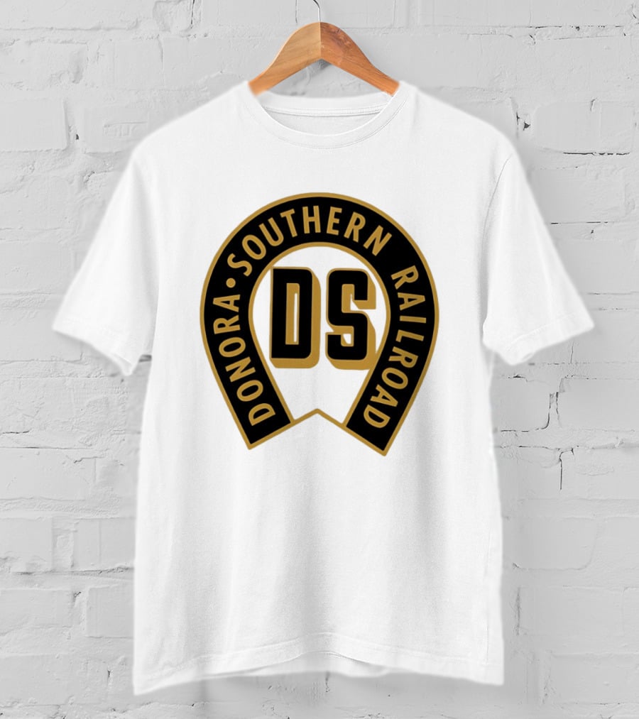 Donora Southern Railroad Horseshoe DS Monogram T-Shirt