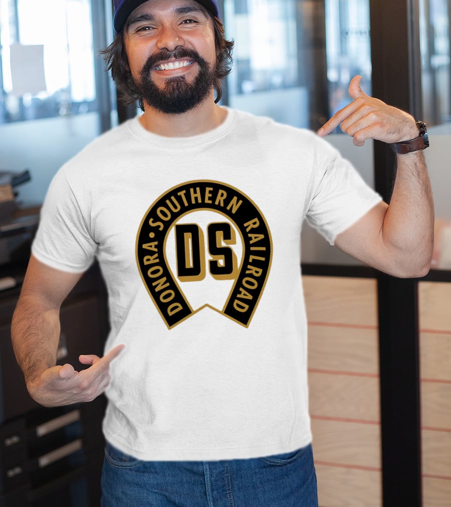 Donora Southern Railroad Horseshoe DS Monogram T-Shirt