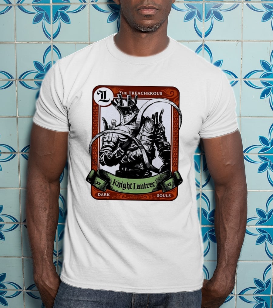 Knight Lautrec The Treacherous Dark Souls Trading Card Art Ribs GG T-Shirt