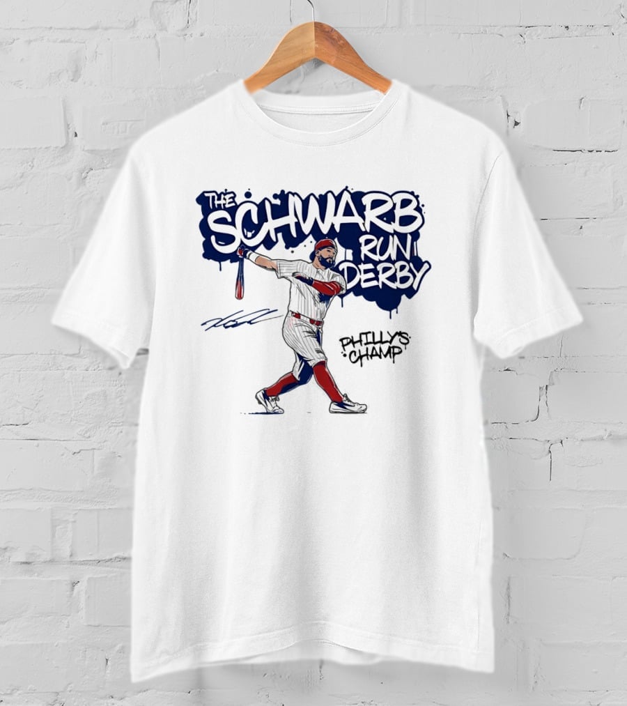 The Schwarb Run Derby Philly's Champ Baseball T-Shirt