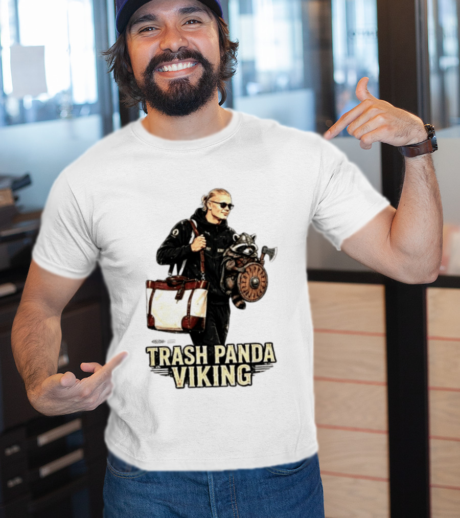 Trash Panda Viking Erling Haaland Football Norway Fans T-Shirt