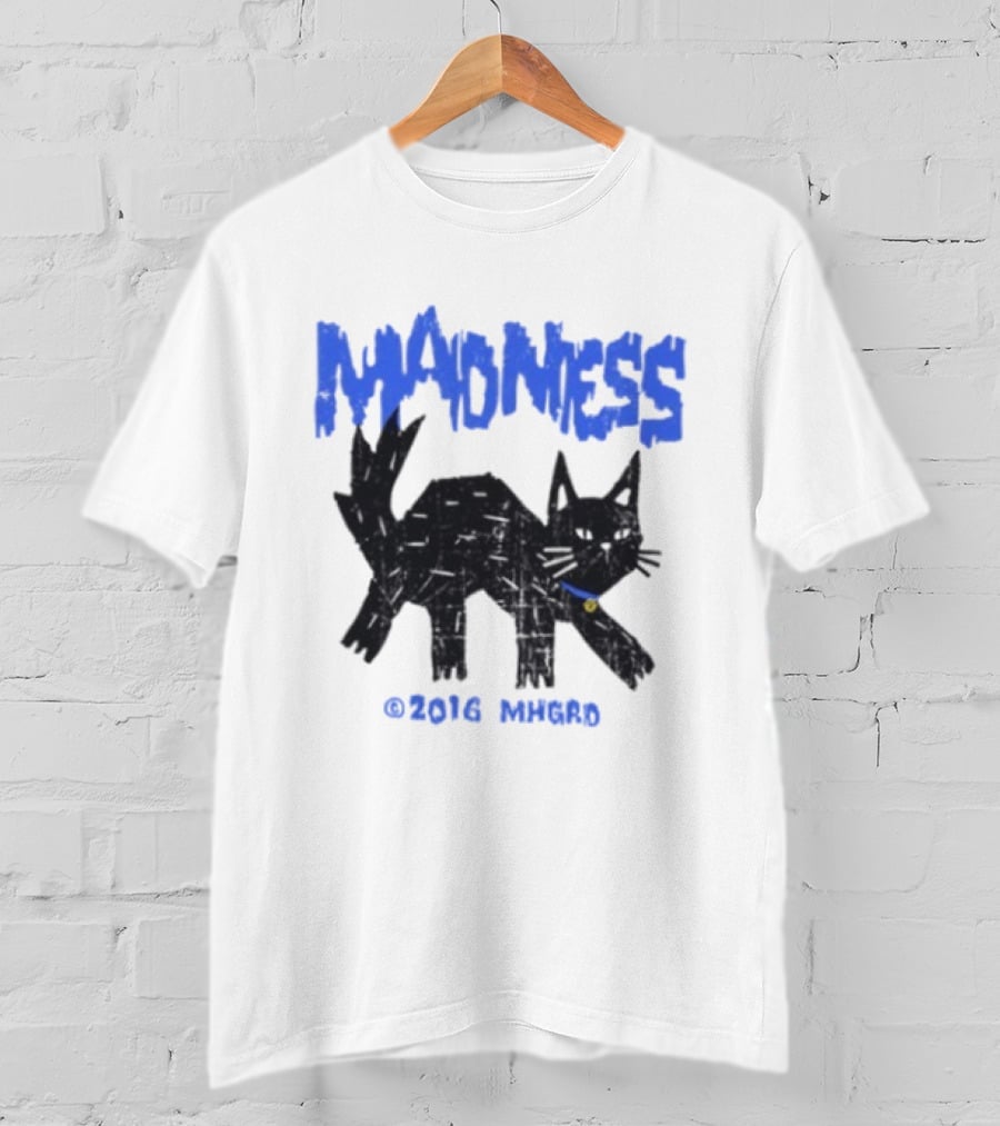 Madness Distressed Black Cat 2016 Madness MHGRD T-Shirt
