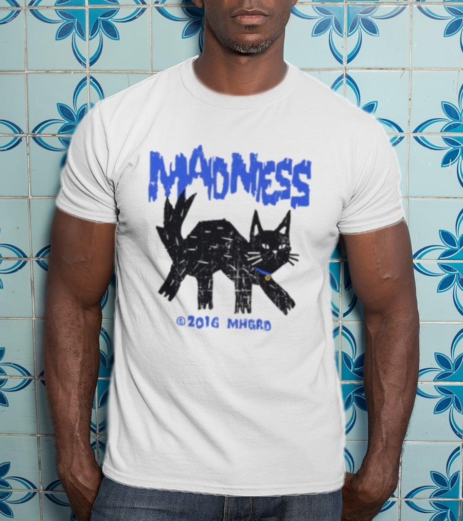 Madness Distressed Black Cat 2016 Madness MHGRD T-Shirt