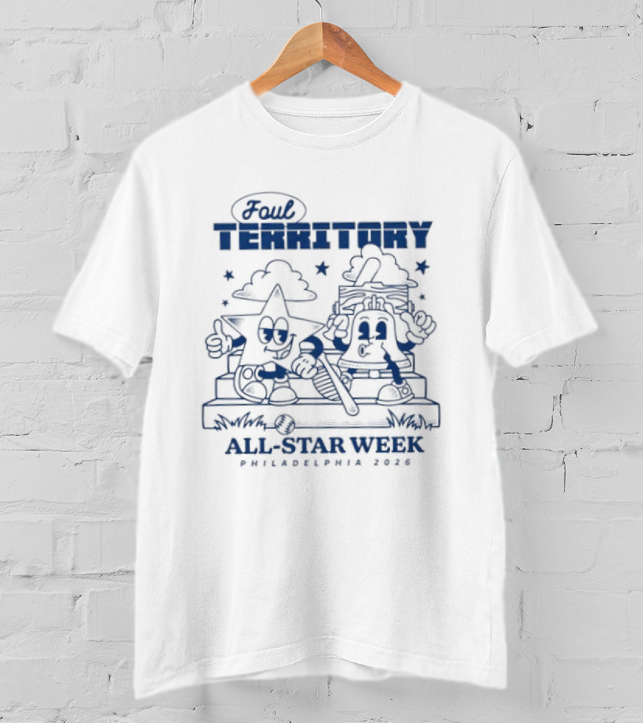 Foul Territory All Star Week Winken Blinken And Nod Philadelphia 2026 T-Shirt