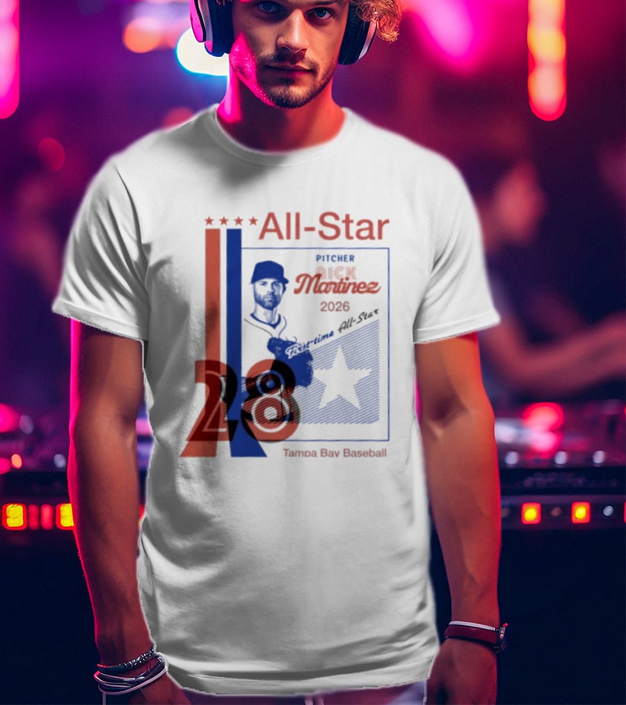 Nick Martinez 2026 All Star Pitcher Tampa Bay Baseball T-Shirt