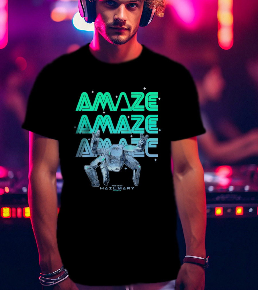 Amaze Project Hail Mary Robot T-Shirt
