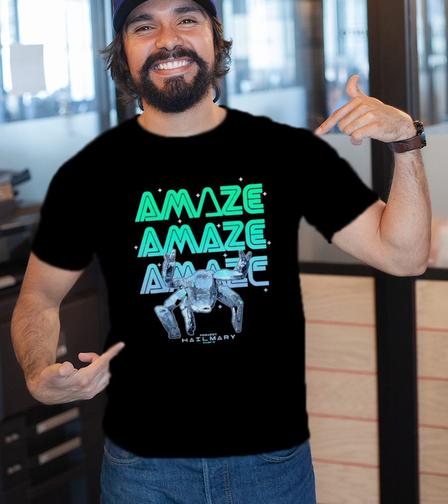 Amaze Project Hail Mary Robot T-Shirt