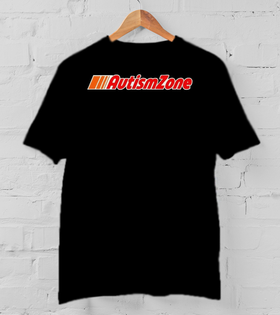 AutismZone Awareness Iconic Logo In Red And Orange Gradient T-Shirt