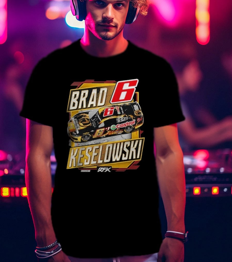 Brad Keselowski RFK Racing NASCAR Castrol Number 6 T-Shirt