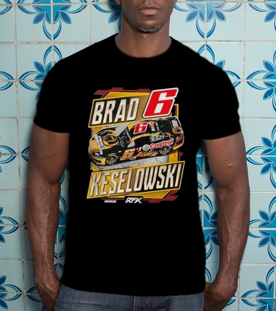 Brad Keselowski RFK Racing NASCAR Castrol Number 6 T-Shirt