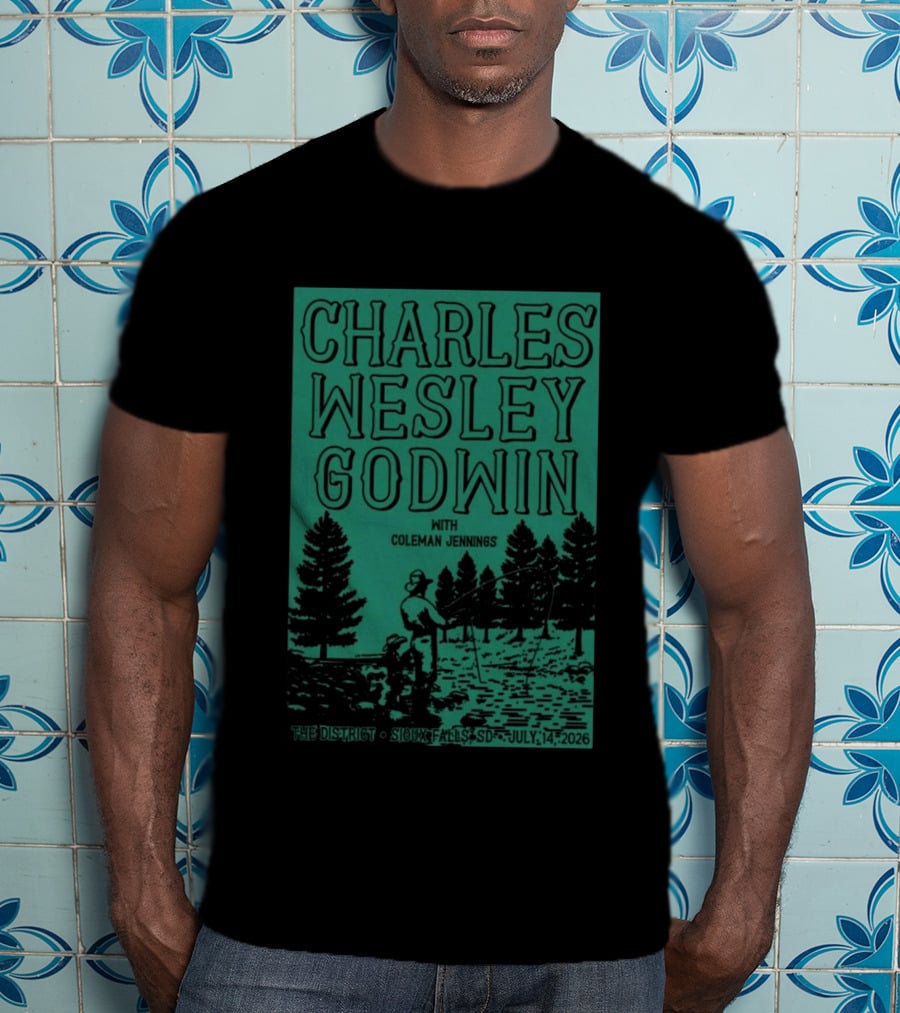 Charles Wesley Godwin Sioux Falls July 14 2026 The District With Coleman Jennings T-Shirt