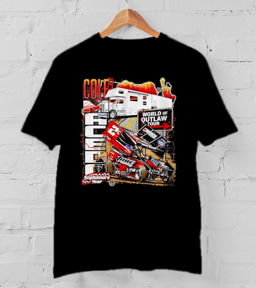 Cole Macedo World Of Outlaw Tour 2C Racing Sophomore Year T-Shirt