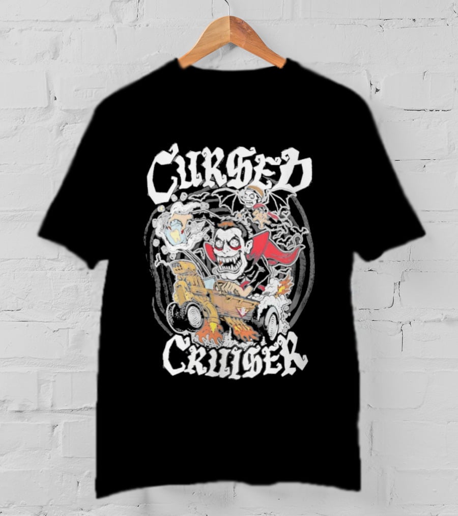Cursed Cruiser Danhausen Monster Riding Vehicle T-Shirt